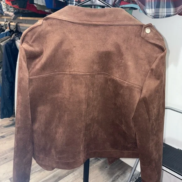 Philosophy Suede-Look Brown Outerwear - Picture 3 of 3